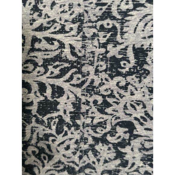 Peruvian Connection Blue Floral Short Sleeve Cotton Blend Midi Dress Size Medium - Picture 5 of 8